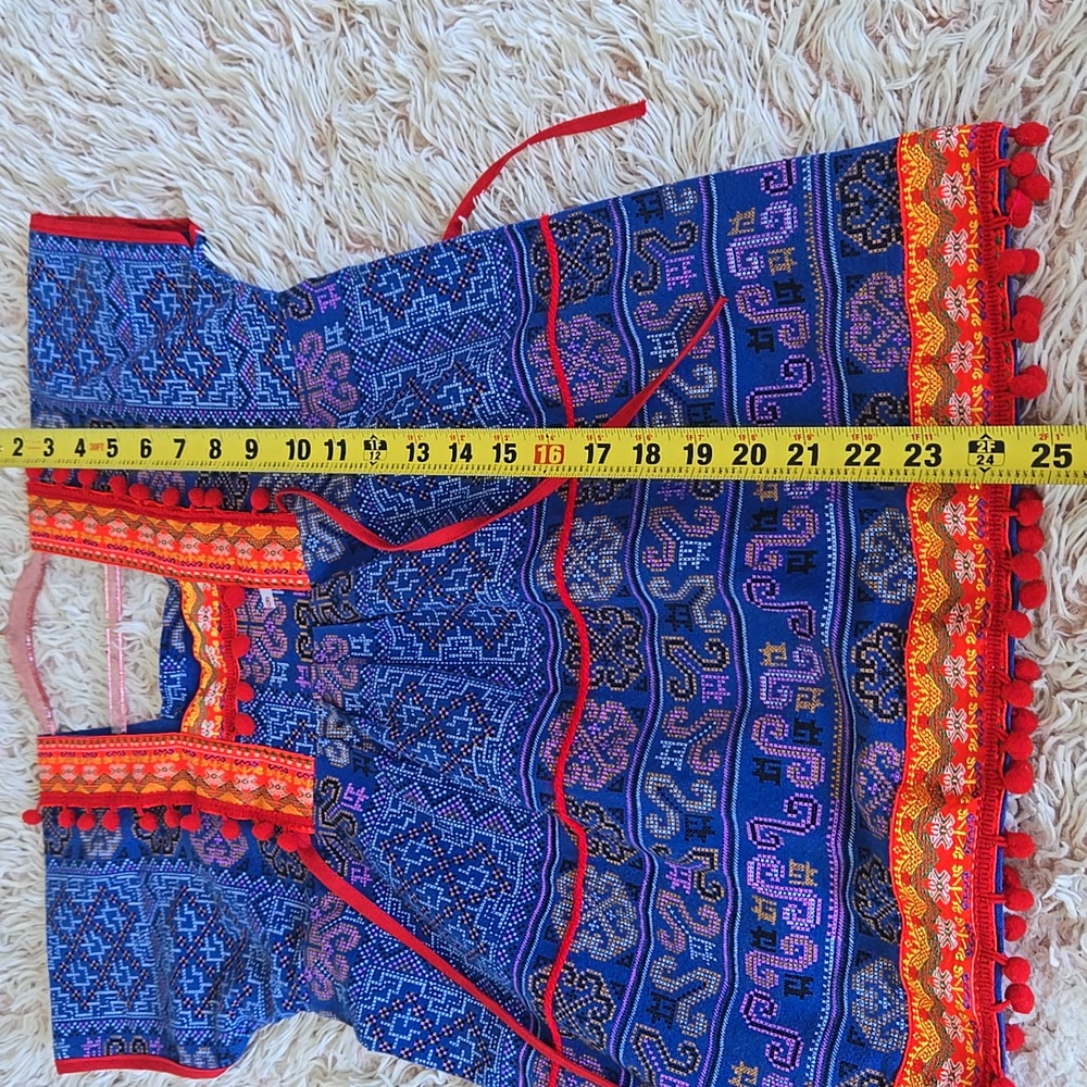 👹VTG Colorful Textile Shirt - Picture 9 of 9